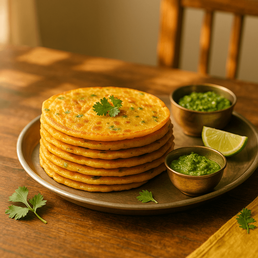 Savory Chickpea Flour Pancakes