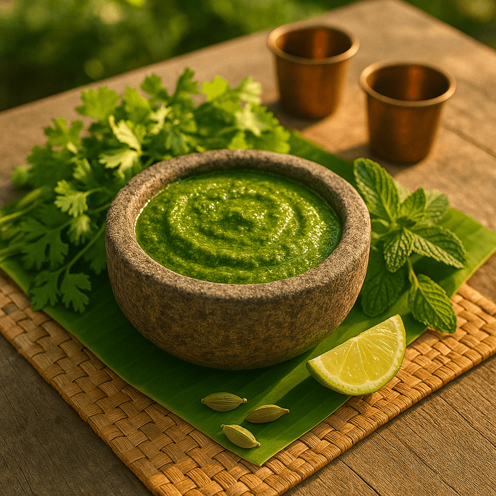 Fresh Cilantro Mint Chutney