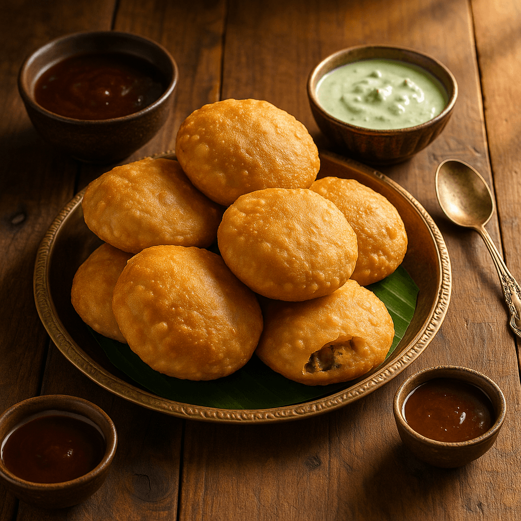 Fried Stuffed Bread Pockets