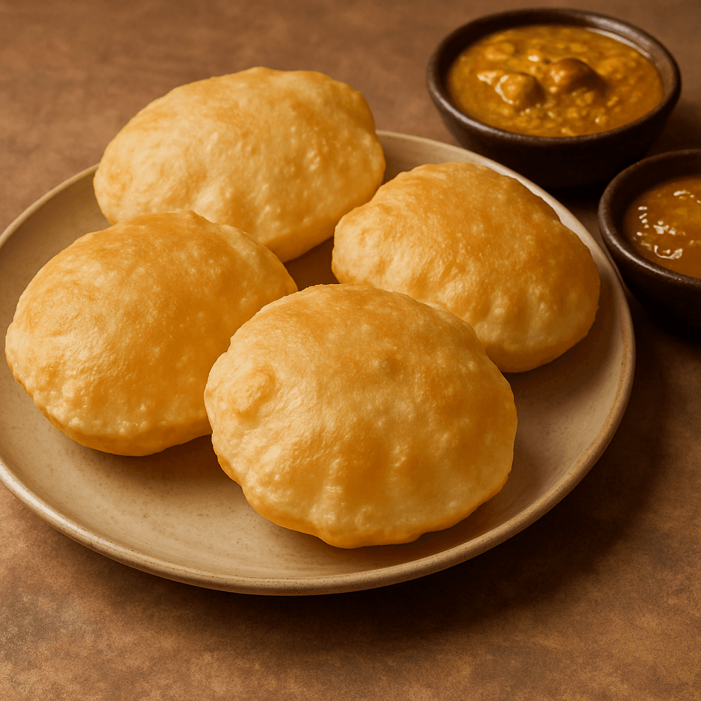 Traditional Deep-Fried Indian Bread