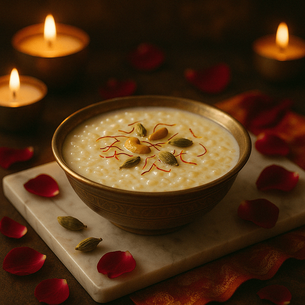 Sweet Cardamom Rice Pudding (Kheer)