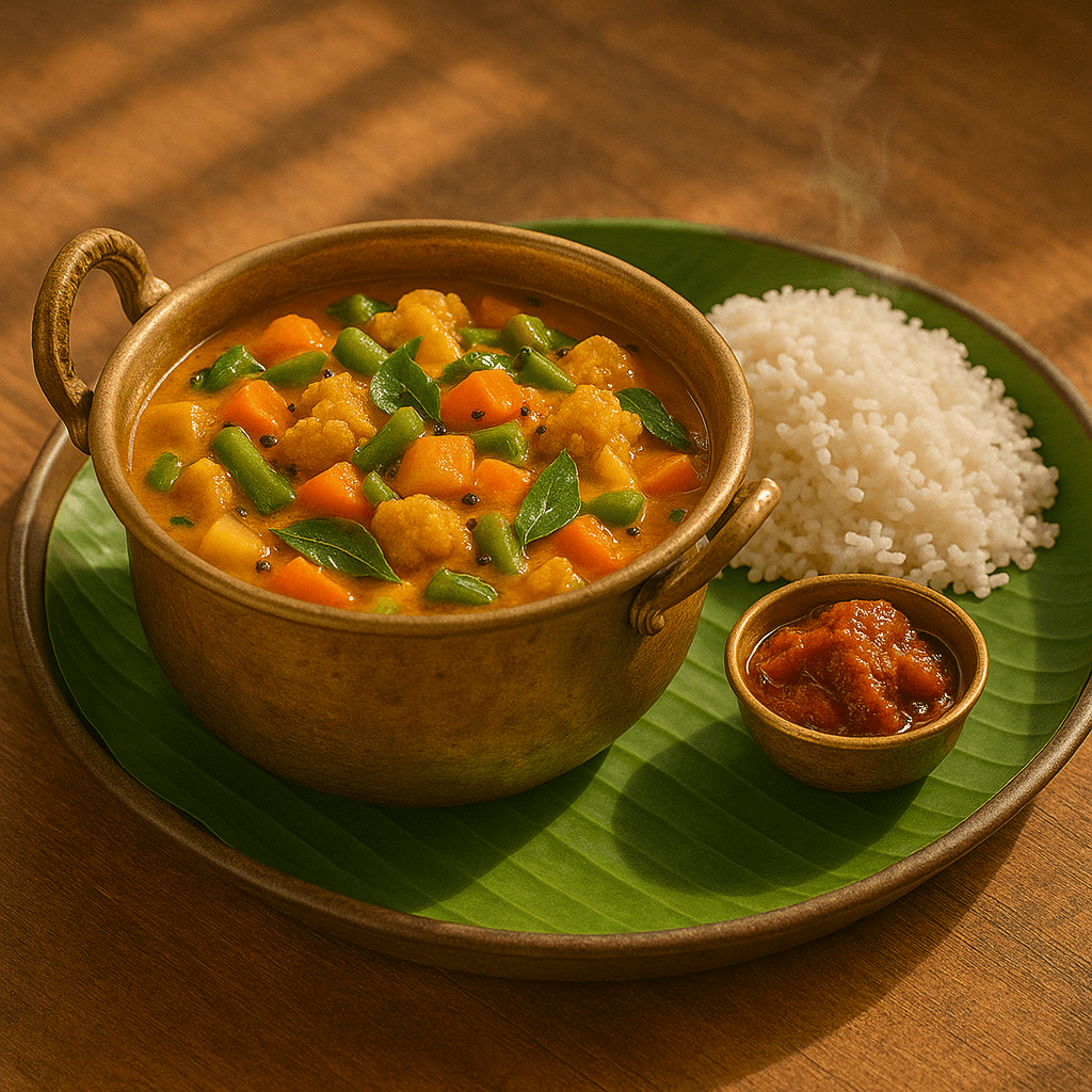 Simple South Indian Mixed Veg Curry