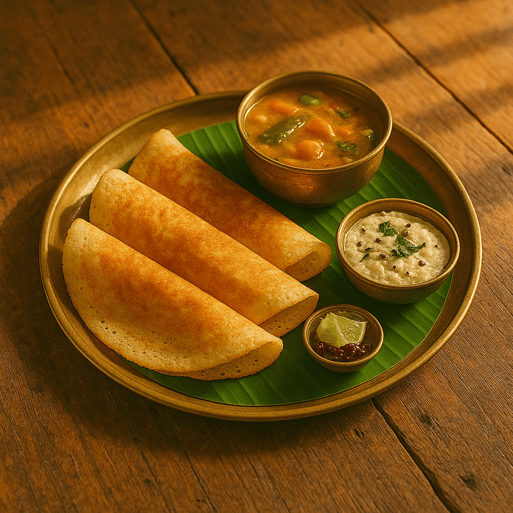 South Indian Crispy Crepes