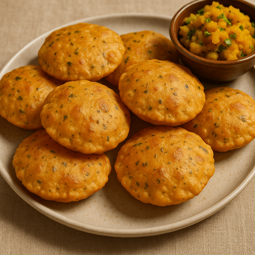 Spiced Indian Fried Flatbread