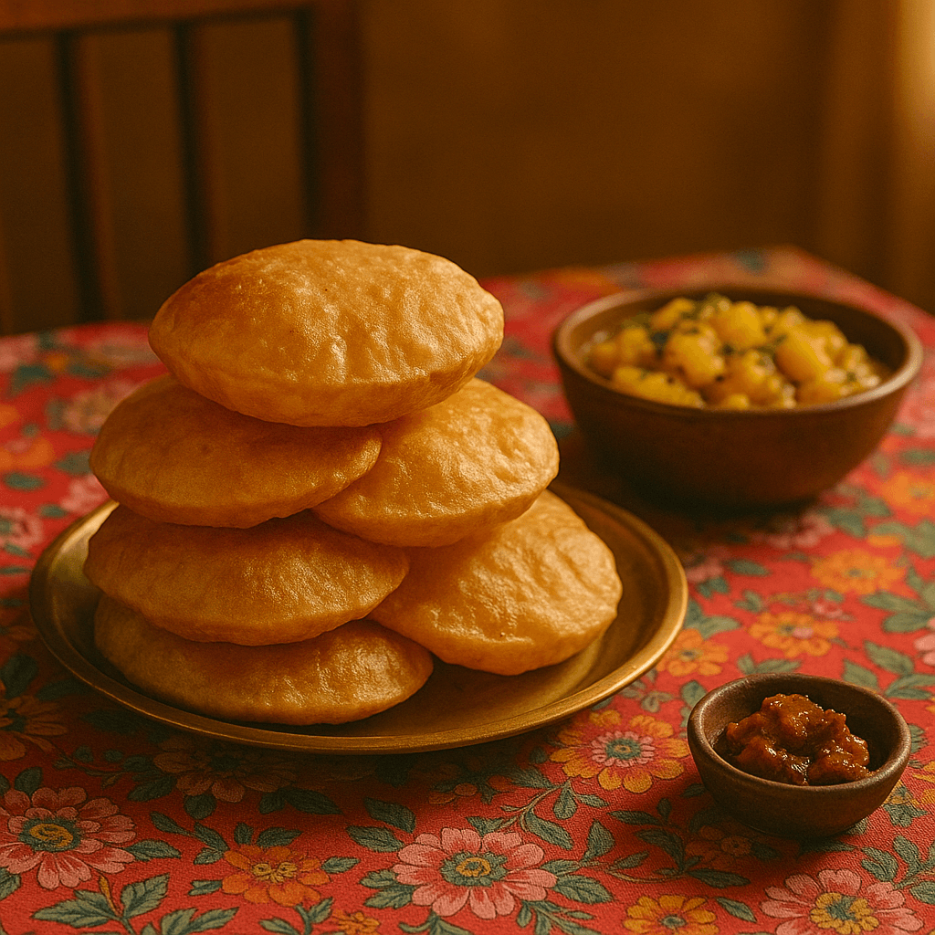 Traditional Fried Indian Bread