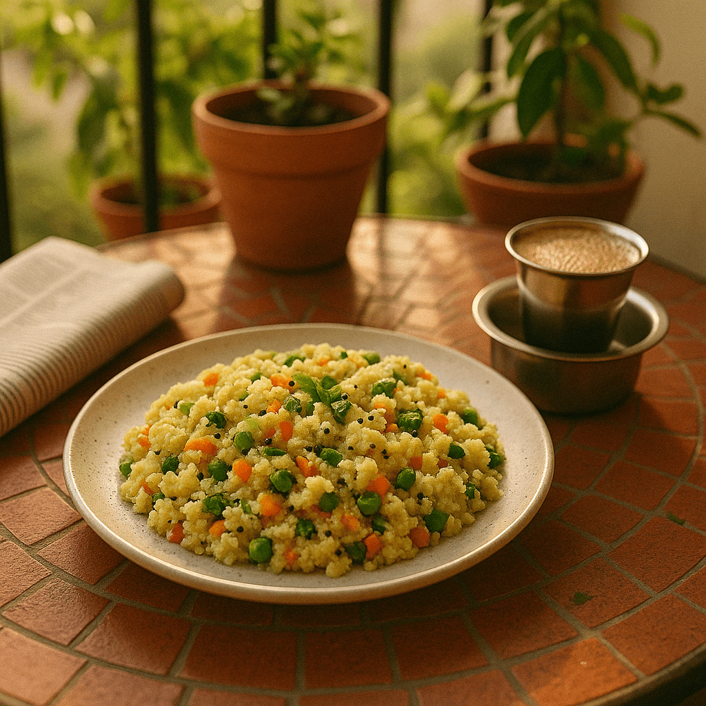 Spiced Vegetable Upma